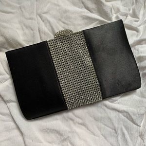 Black Rhinstone Clutch or Crossbody